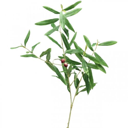 Rama decorativa de olivo artificial con aceitunas 100cm-02291