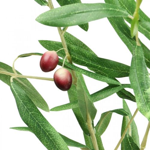 Artículo Rama decorativa de olivo artificial con aceitunas 100cm