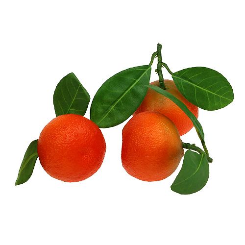 Naranja mini con hoja 5cm 8uds