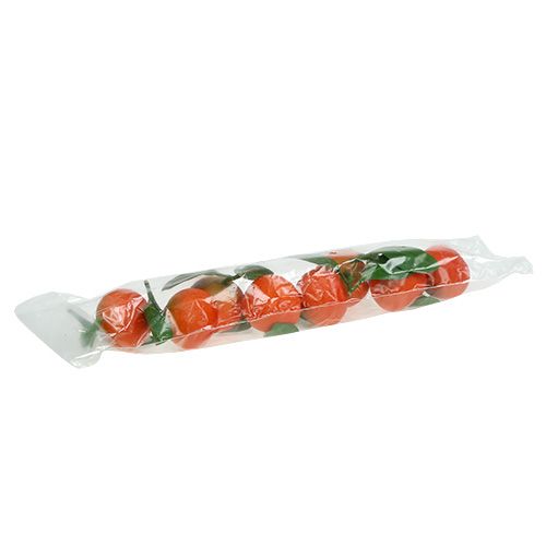Floristik24 Naranja mini con hoja 5cm 8uds