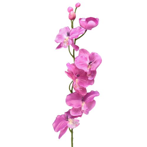 Orquídea Phalaenopsis artificial 6 flores violeta 70cm