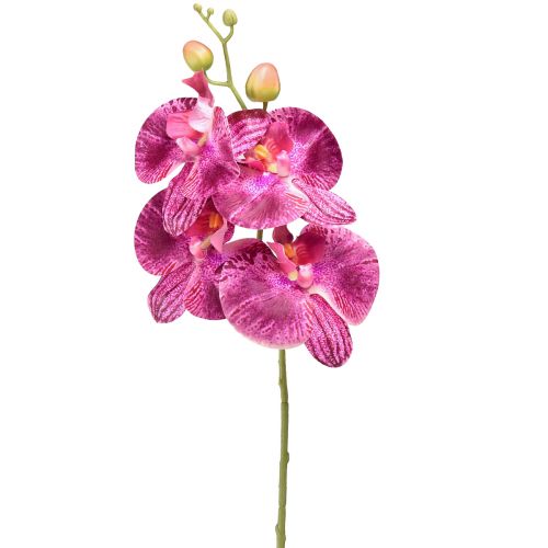 Orquídea flameada artificial Phalaenopsis violeta 72cm