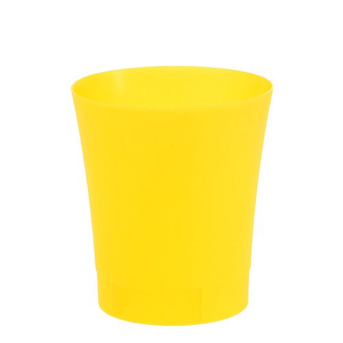 Floristik24 Maceta de orquídeas de plástico amarillo Ø12,5cm A14cm, 1pza