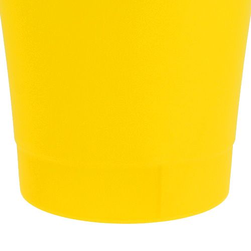Floristik24 Maceta de orquídeas de plástico amarillo Ø12,5cm A14cm, 1pza