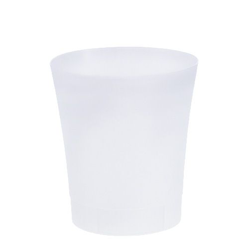 Maceta de orquídeas de plástico blanco Ø12,5cm A14cm, 1pza
