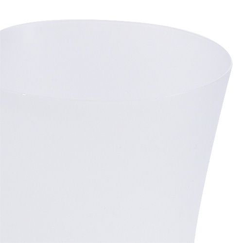 Floristik24 Maceta de orquídeas de plástico blanco Ø12,5cm A14cm, 1pza