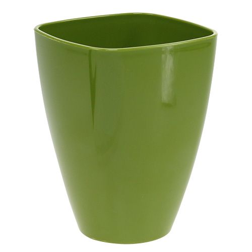 Floristik24 Maceta para orquídeas brillante Ø12,5cm verde oliva, 1 pieza