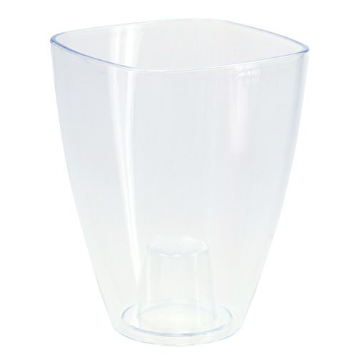 Floristik24 Maceta orquídea brillante Ø12,5cm transparente 1 pieza