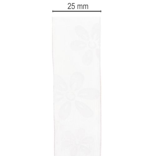 Artículo Cinta de organza, cinta floral para regalo, rosa, 25 mm, 18 m