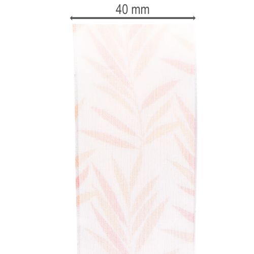 Artículo Cinta de organza, cinta de gasa, naranja selva, 40 mm, 15 m