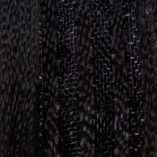 Artículo Cinta de organza a rayas, cinta de regalo, negra, 15 mm de ancho, 20 m de largo