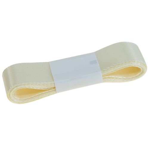 Floristik24 Cinta decorativa cinta de regalo cinta crema orillo 25mm 3m