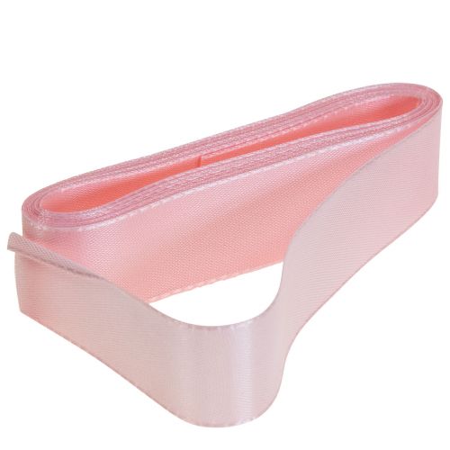 Floristik24 Cinta decorativa para regalo, cinta rosa con orillo, 25 mm, 3 m, 10 unidades
