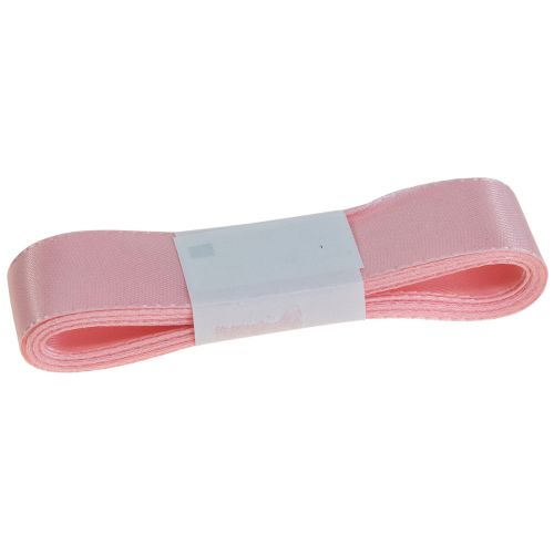 Artículo Cinta decorativa para regalo, cinta rosa con orillo, 25 mm, 3 m, 10 unidades