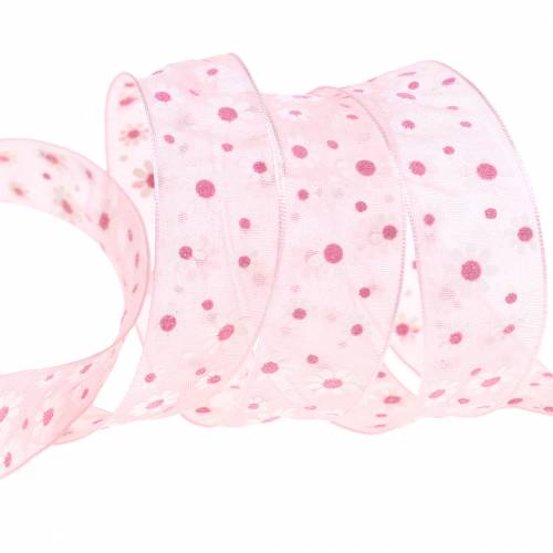 Cinta de regalo rosa 20mm 20m
