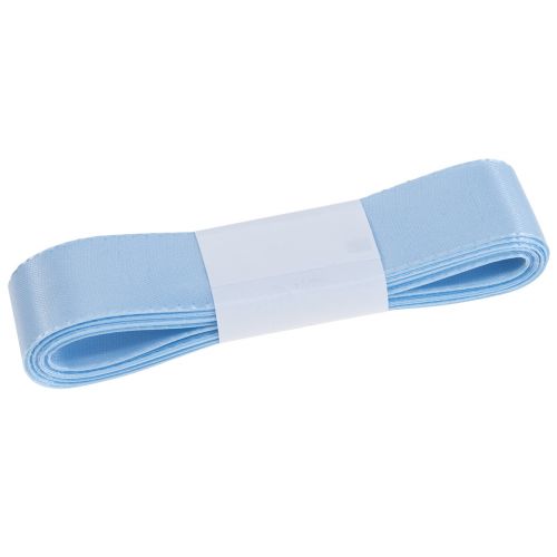 Artículo Cinta decorativa para regalo, cinta azul claro, orillo azul, 25 mm, 3 m, 10 unidades
