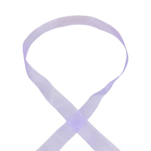 Artículo Cinta de organza con orillo 2,5cm 50m morado medio