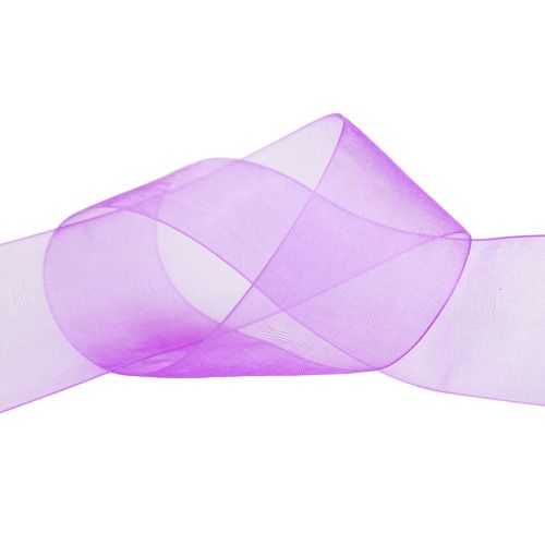 Artículo Cinta de organza con orillo 4cm 50m violeta