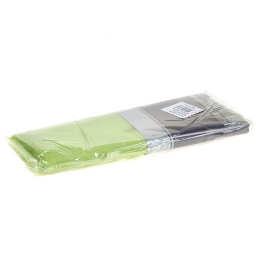Floristik24 Tela decorativa organza verde 150cm x 300cm