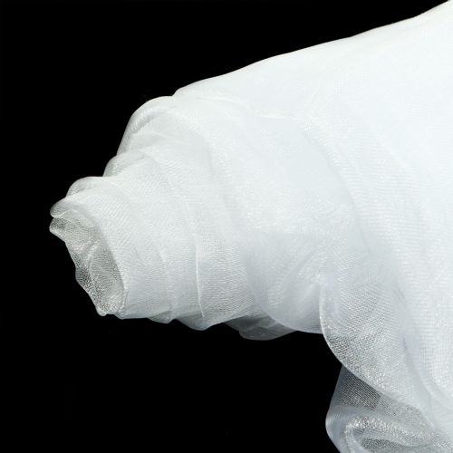 Floristik24 Tela decorativa organza blanca 150cm x 300cm