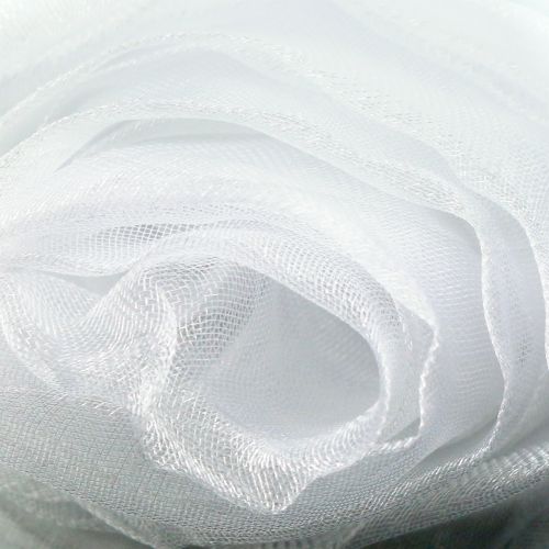 Floristik24 Tela decorativa organza blanca 150cm x 300cm