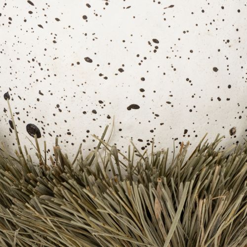 Artículo Huevo de Pascua en nido, nido de pájaro decorativo, colores naturales, Ø9cm H11cm, 4 piezas