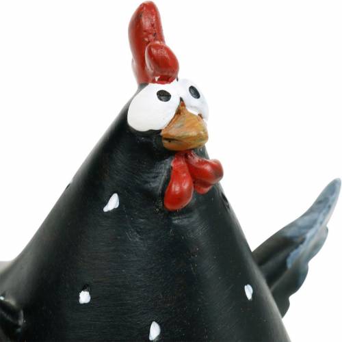 Floristik24 Pollo de decoración de Pascua, pollo divertido, decoración de mesa para primavera, pollo de Pascua 13cm