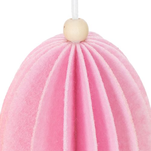 Artículo Adorno colgante de huevo de Pascua para una alegre decoración de Pascua en el salón y el jardín, 8 cm, 8 piezas