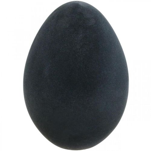 Huevo de Pascua plástico huevo negro Pascua decoración flocado 40cm
