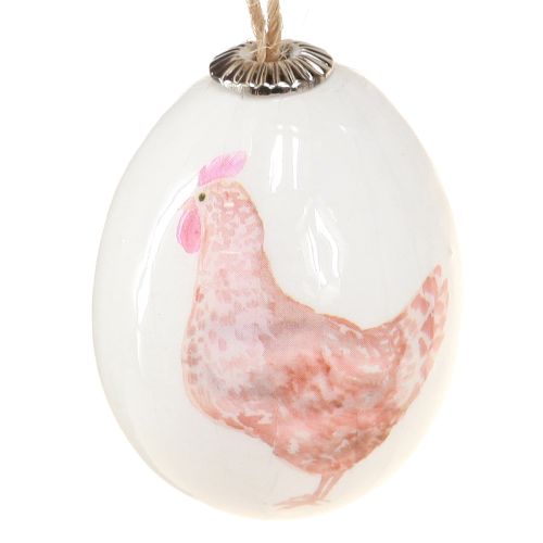 Floristik24 Huevos de Pascua plástico con gallina verde marrón 3,5-5,5cm 24 piezas