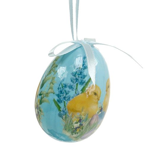 Floristik24 Huevos de Pascua para colgar colores surtidos 7cm 6pcs