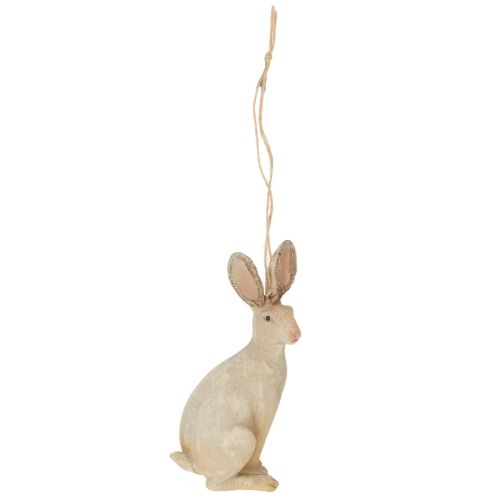 Figura conejito de pascua para colgar decoración pascua poliresina H9.5cm 4pcs