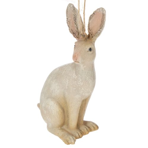 Artículo Figura conejito de pascua para colgar decoración pascua poliresina H9.5cm 4pcs
