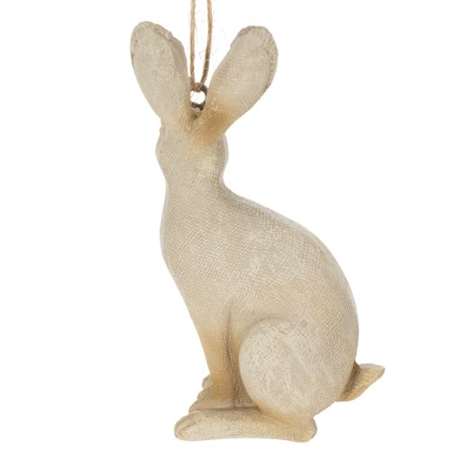 Artículo Figura conejito de pascua para colgar decoración pascua poliresina H9.5cm 4pcs