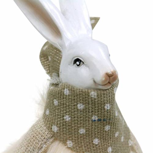 Floristik24 Conejito de Pascua con borde de asiento conejito 20cm figura Pascua Pascua decoración 4 piezas