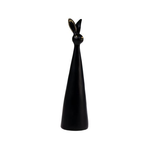 Artículo Conejito de Pascua conejito de decoración de Pascua negro dorado Ø7cm H27,5cm