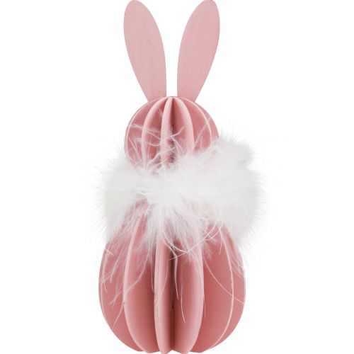 Artículo Decoración de mesa conejito de Pascua conejito de madera de color 5,5×15cm 3 piezas