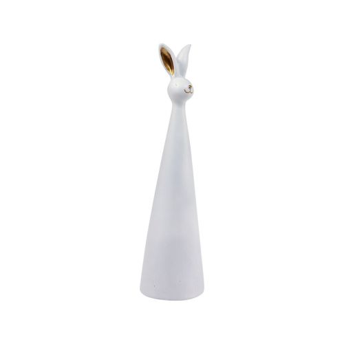 Conejito de Pascua conejito de decoración de Pascua de oro blanco Ø7cm H27,5cm