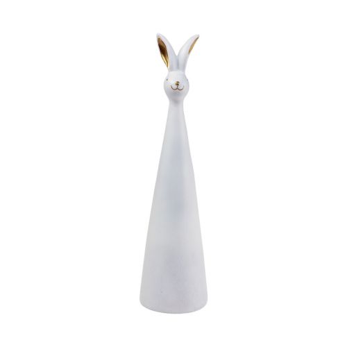 Floristik24 Conejito de Pascua conejito de decoración de Pascua de oro blanco Ø7cm H27,5cm
