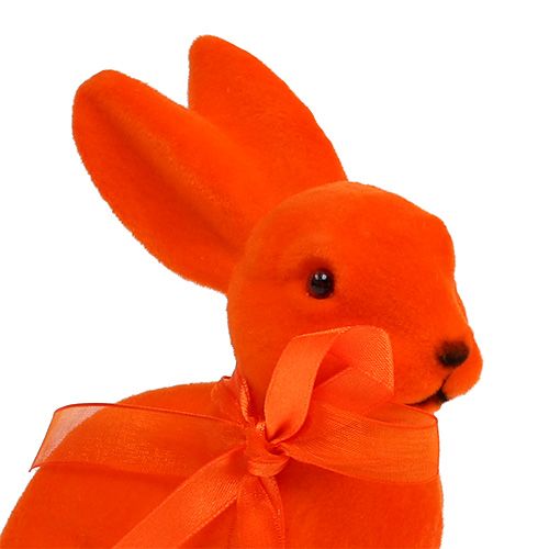 Floristik24 Conejito de Pascua surtido 15cm flocado 4 piezas