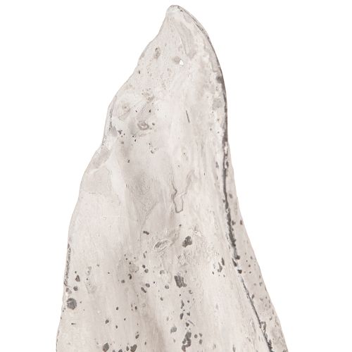 Floristik24 Adorno de conejo de Pascua con orejas de conejo en gris y blanco, estilo shabby chic, 29 cm de alto