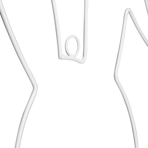 Artículo Aro decorativo conejito de Pascua metal blanco para colgar 27×41×2cm