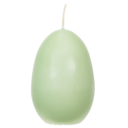 Artículo Velas de Pascua con forma de huevo, verdes, 9 cm, 20 cm de alto, 6 unidades.