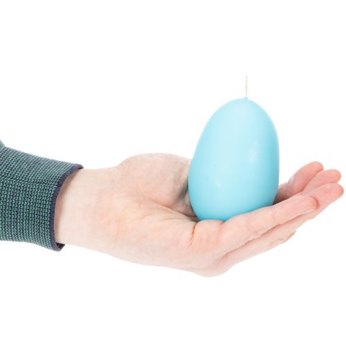 Artículo Vela de huevo de Pascua - Idea de diseño festivo para una alegre celebración de Pascua - 9 cm - 20 h - 6 piezas