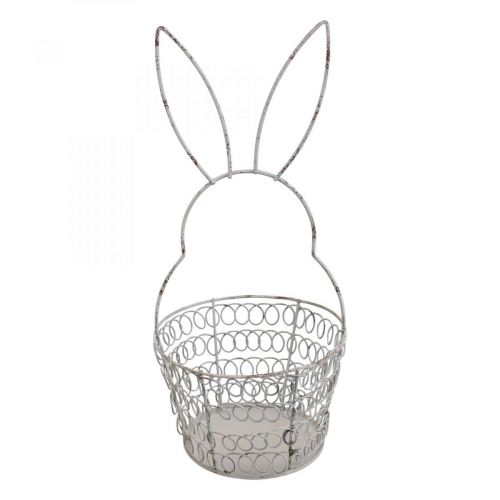 Cesta de Pascua cesta de alambre Conejito de Pascua Shabby Ø12cm H26.5cm