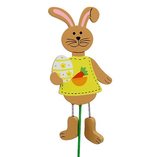 Artículo Plug de Pascua conejos con huevo 12cm L29cm 15 piezas