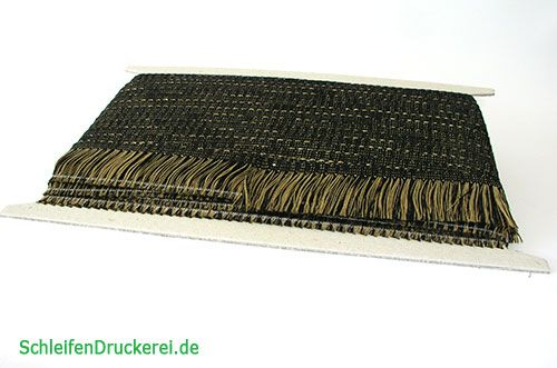 Floristik24 Fleco dorado-negro autoadhesivo 25m