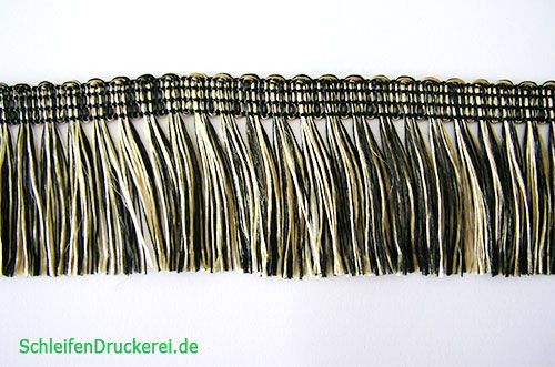 Floristik24 Fleco dorado-negro autoadhesivo 25m