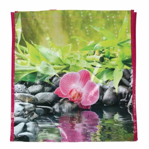 Floristik24 Bolsa de la compra con asas Felicidad plástico 38×10×40cm