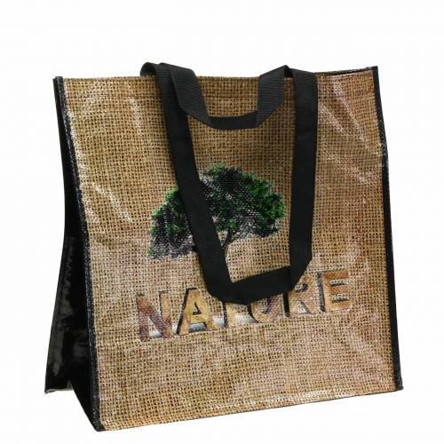 Floristik24 Bolsa de la compra con asas Nature plástico 40×20×40cm